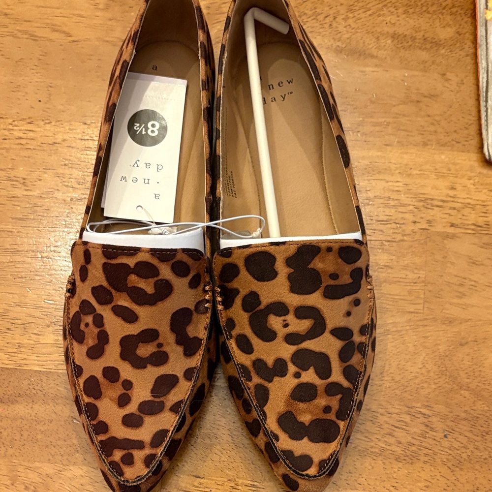 NWT A New Day Leopard Print Flats Size 8 1/2